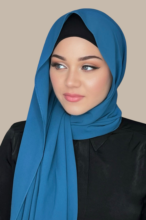 Classic Chiffon Hijab-Ocean