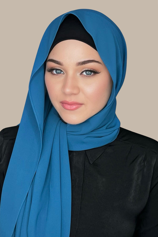 Classic Chiffon Hijab-Ocean(FINAL SALE)