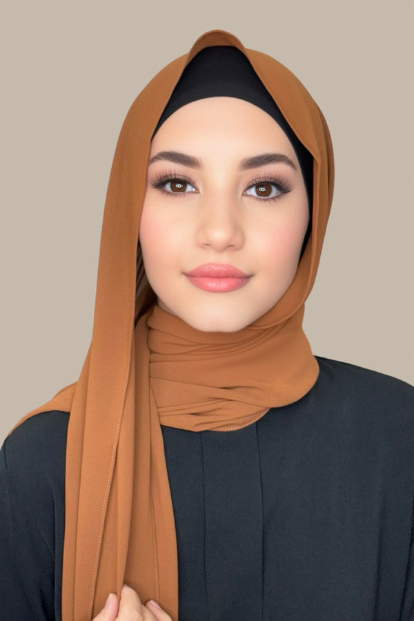 Classic Chiffon Hijab-Sienna