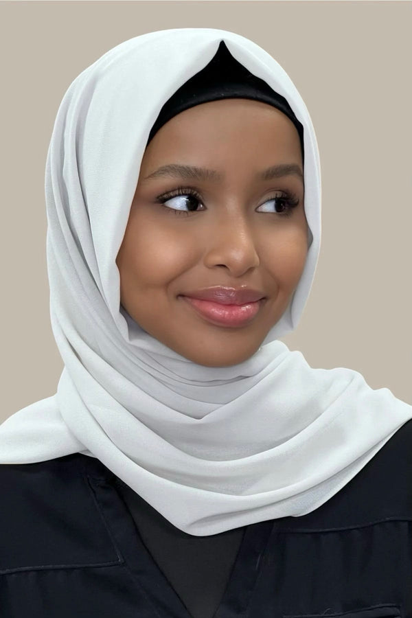 Classic Chiffon Hijab-Bone