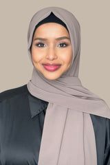 Classic Chiffon Hijab-Chestnut Brown