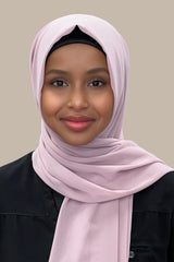 Luxury Chiffon Hijab-Barely Pink