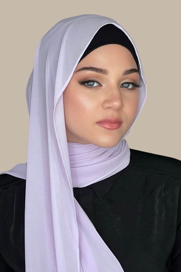 Luxury Chiffon Hijab-Lilac