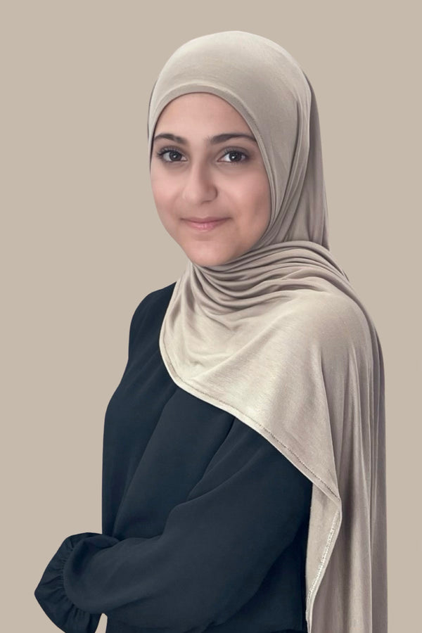 Modish Girl Pre-Sewn Jersey hijab-Desert