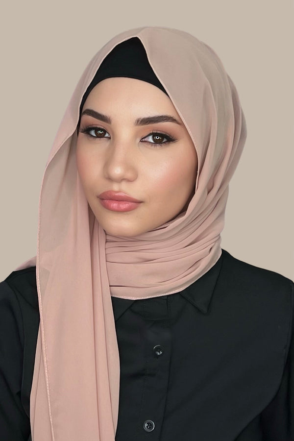 Luxury Chiffon Hijab-Warm Taupe (FINAL SALE)