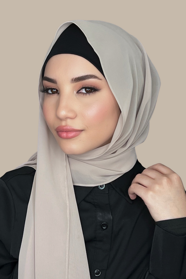 Luxury Chiffon Hijab-Desert