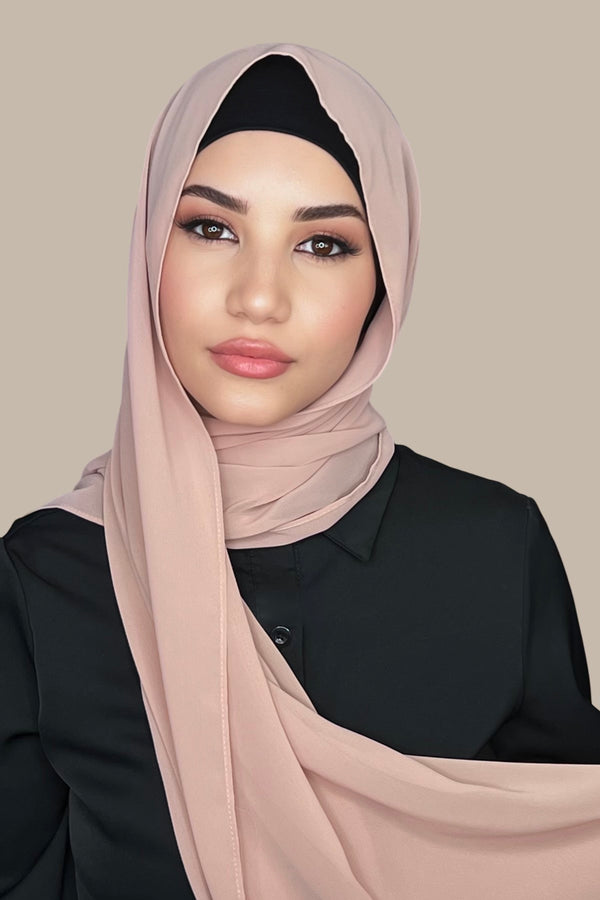 Luxury Chiffon Hijab-Coral (FINAL SALE)