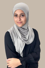 Modish Girl Pre-Sewn Jersey Hijab-Chic Grey