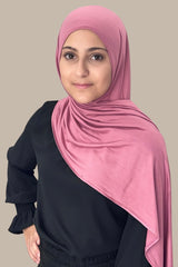 Modish Girl Pre-Sewn Jersey Hijab-Pale Rose