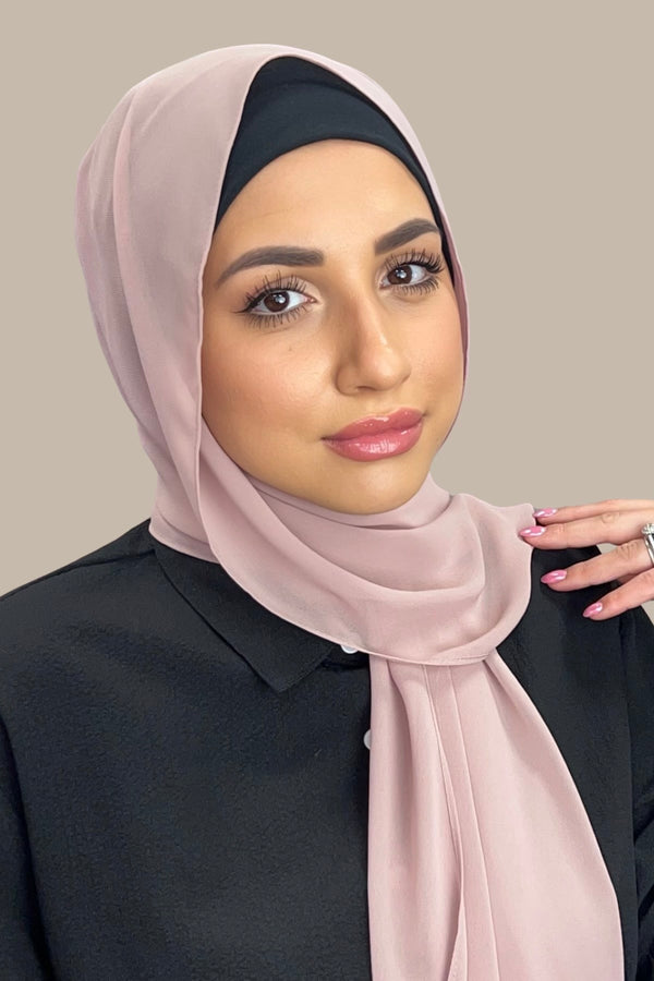 Luxury Chiffon Hijab-Pale Taupe