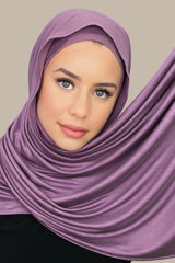 Premium Jersey hijab-Mauve Taupe