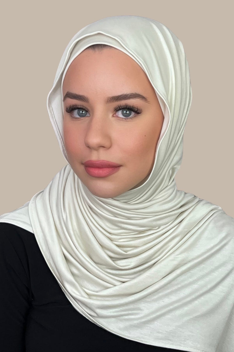 Premium Jersey Hijab-Ivory
