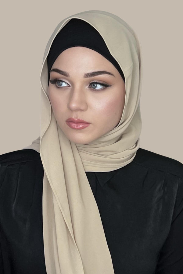 Classic Chiffon Hijab-Camel