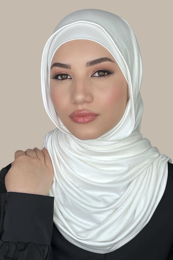 Premium Jersey Hijab-Off White