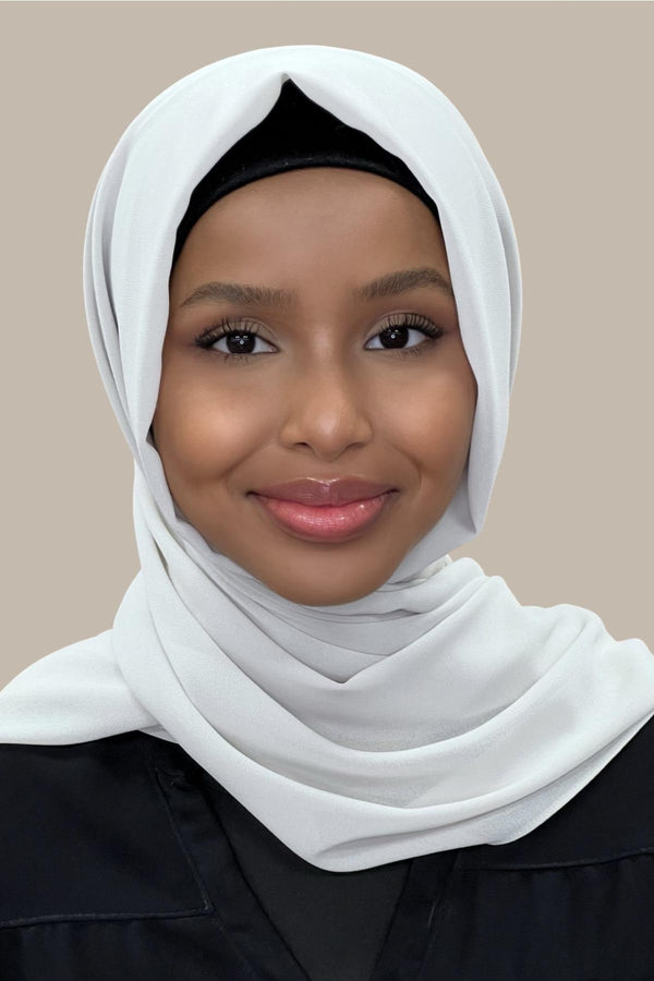 Classic Chiffon Hijab-Bone