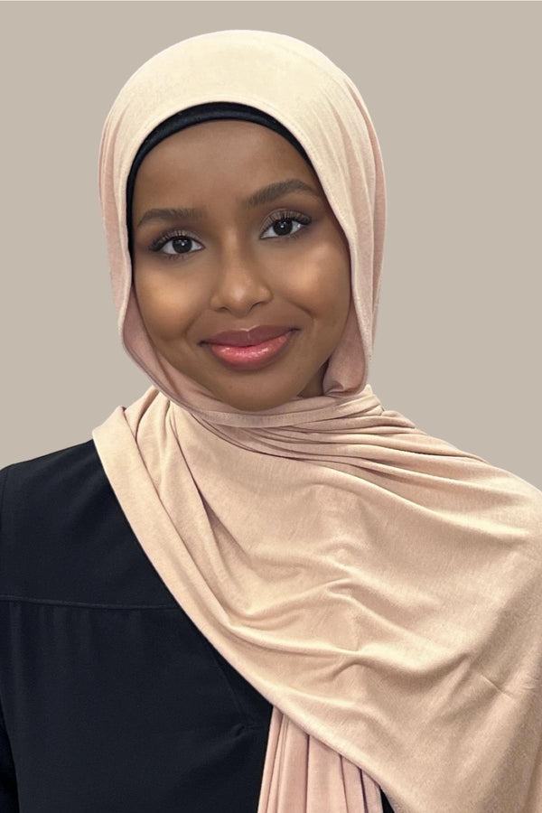 Classic Jersey Hijab-Warm Taupe