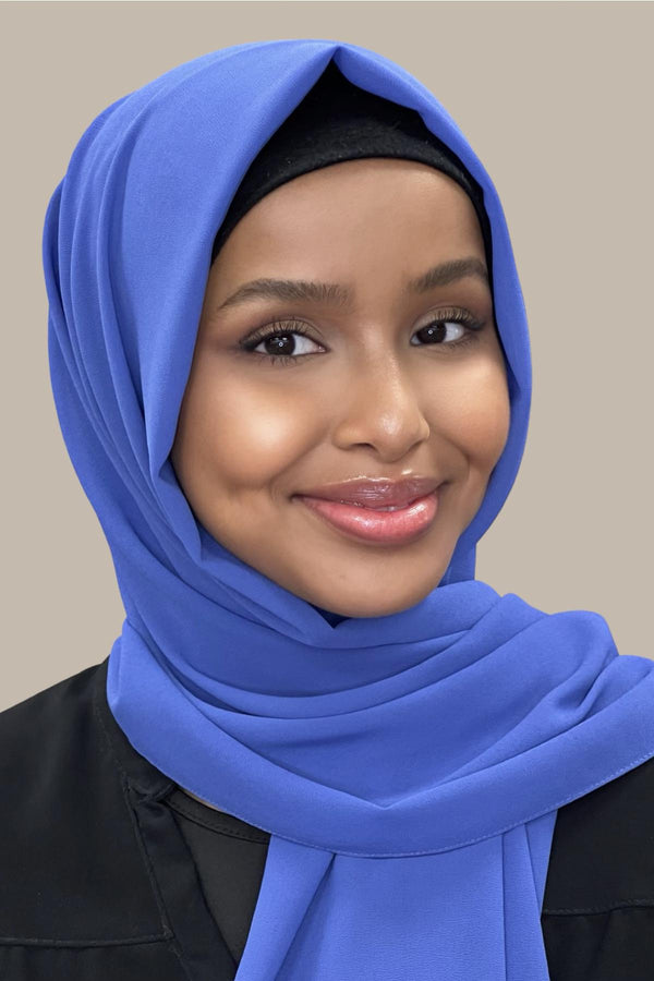 Classic Chiffon Hijab-Denim