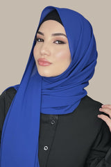 Classic Chiffon Hijab-Midnight Blue