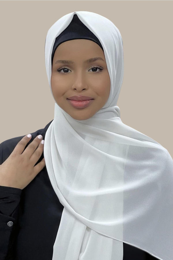 Classic Chiffon Hijab-Lunar Rock