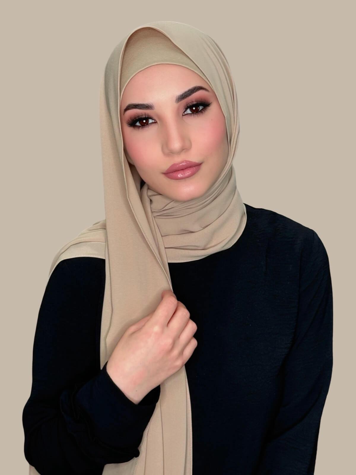 Matching Chiffon Hijab Set-Desert
