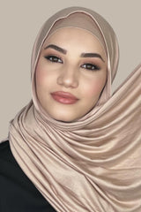 Premium Jersey Hijab-Warm Taupe
