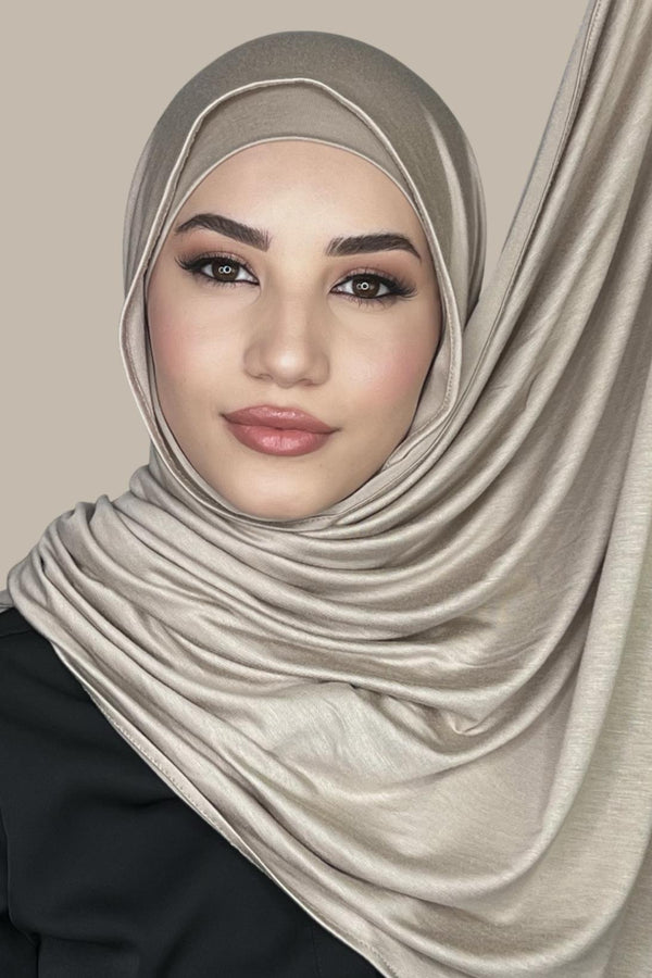 Premium Jersey Hijab-Vanilla