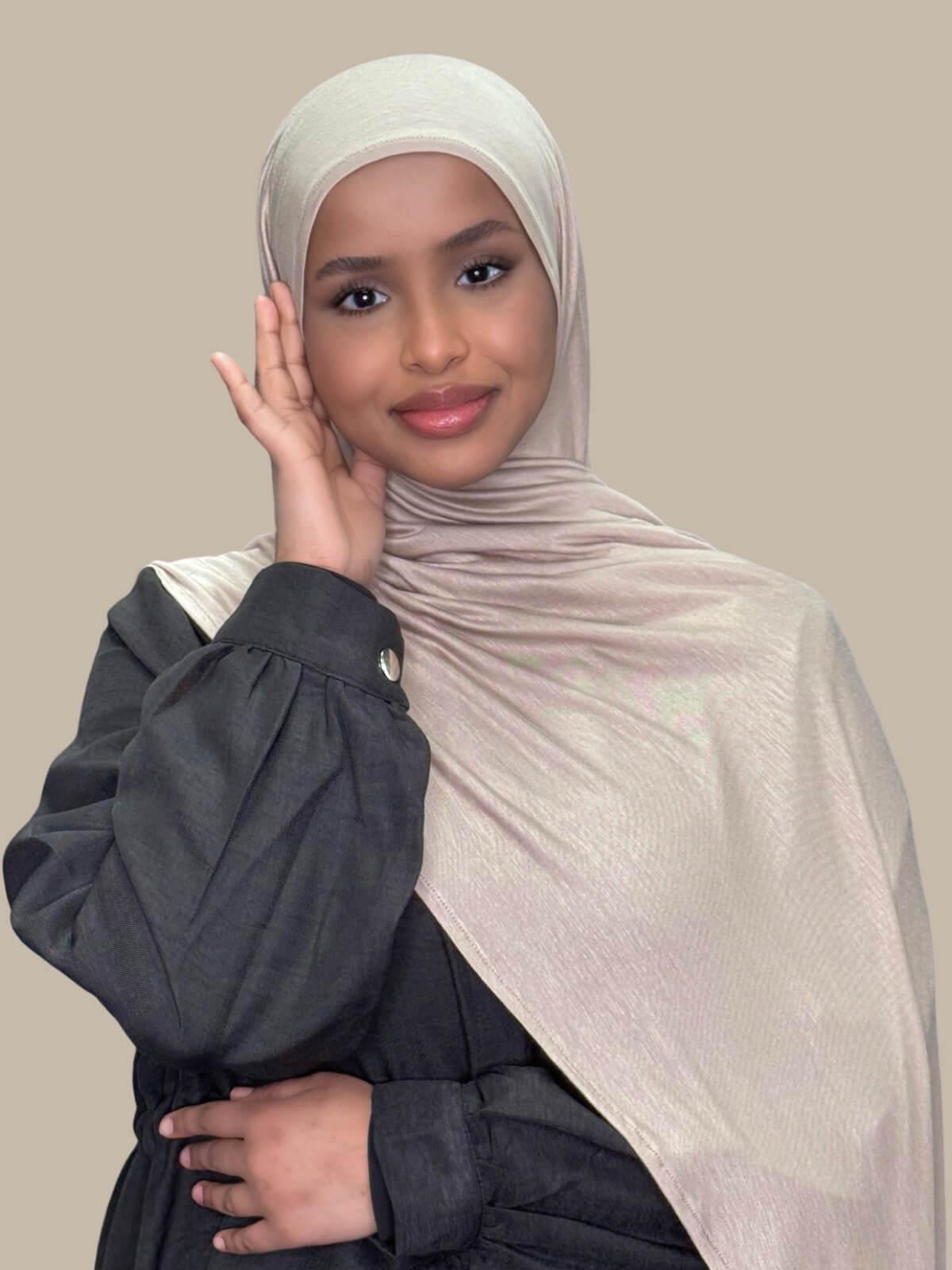 Pre-Sewn Jersey Hijab-Vanilla