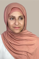 Modish Girl Premium Jersey Hijab-Wood Rose