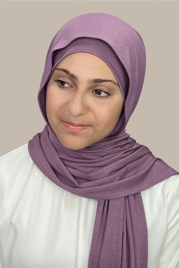 Modish Girl Premium Jersey Hijab-Mauve Taupe