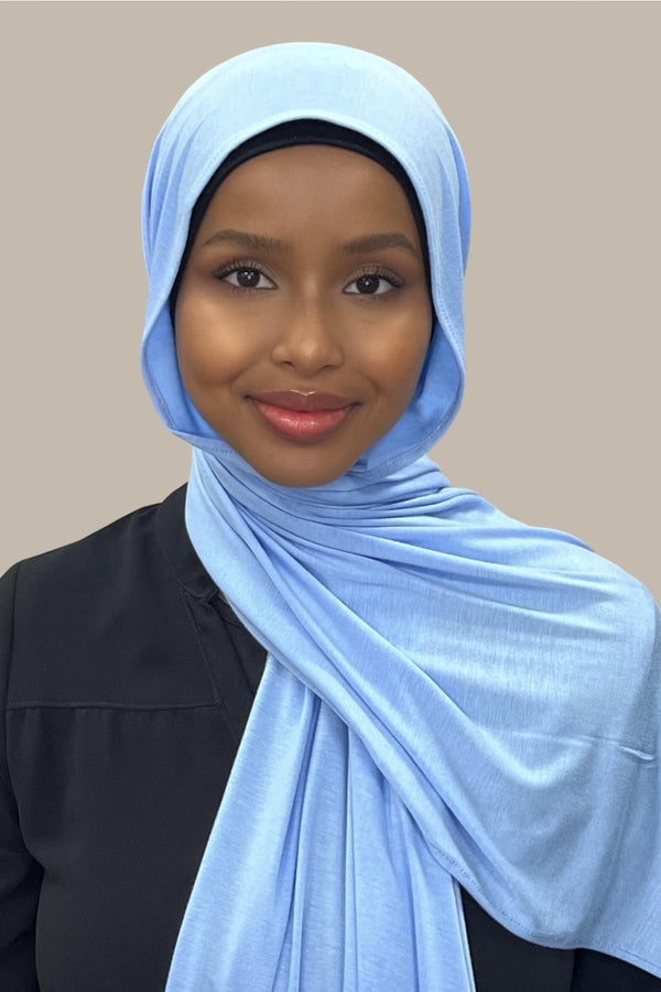 Classic Jersey Hijab-Baby Blue