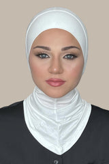 Premium Jersey Full Coverage Underscarf-Off White