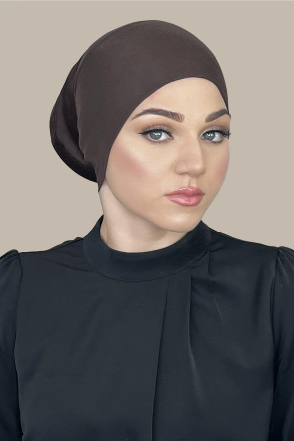 Premium Jersey UnderScarf-Chocolate Brown