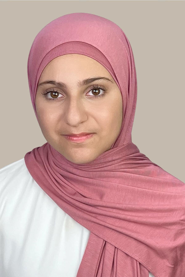 Modish Girl Premium Jersey Hijab-Pale Rose