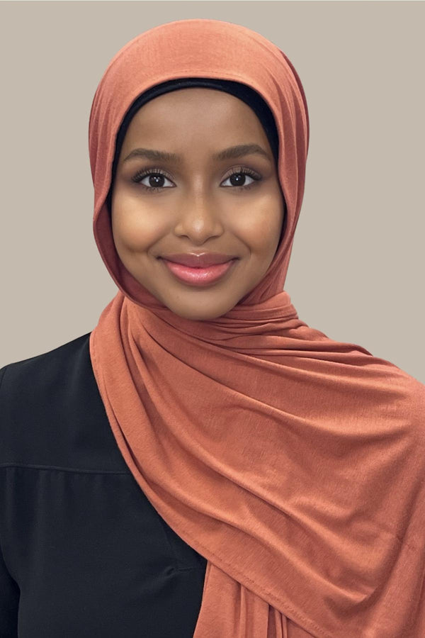 Classic Jersey hijab-Rust