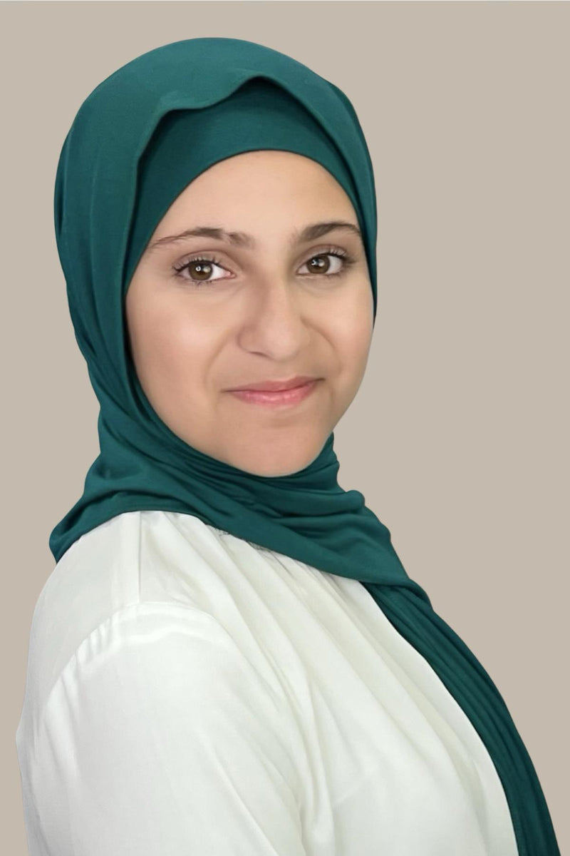 Modish Girl Premium Jersey Hijab-Pine Green