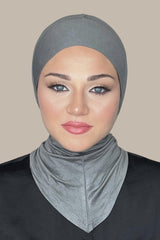 Premium Jersey Full Coverage Under scarf-Charcoal Grey