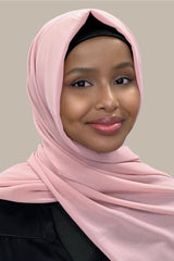 Classic Chiffon Hijab-Rose Petal