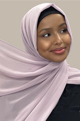 Classic Chiffon Hijab-Barely Mauve