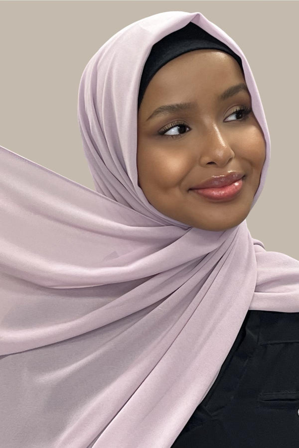 Classic Chiffon Hijab-Barely Mauve