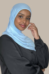 Instant Premium Jersey Hijab-Baby Blue