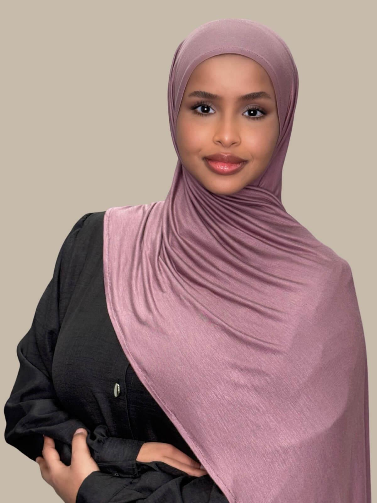 Pre-Sewn Jersey Hijab-Rose Taupe