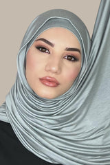 Premium Jersey Hijab-Stone Green