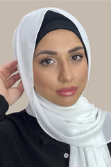 Classic Chiffon Hijab-Off White