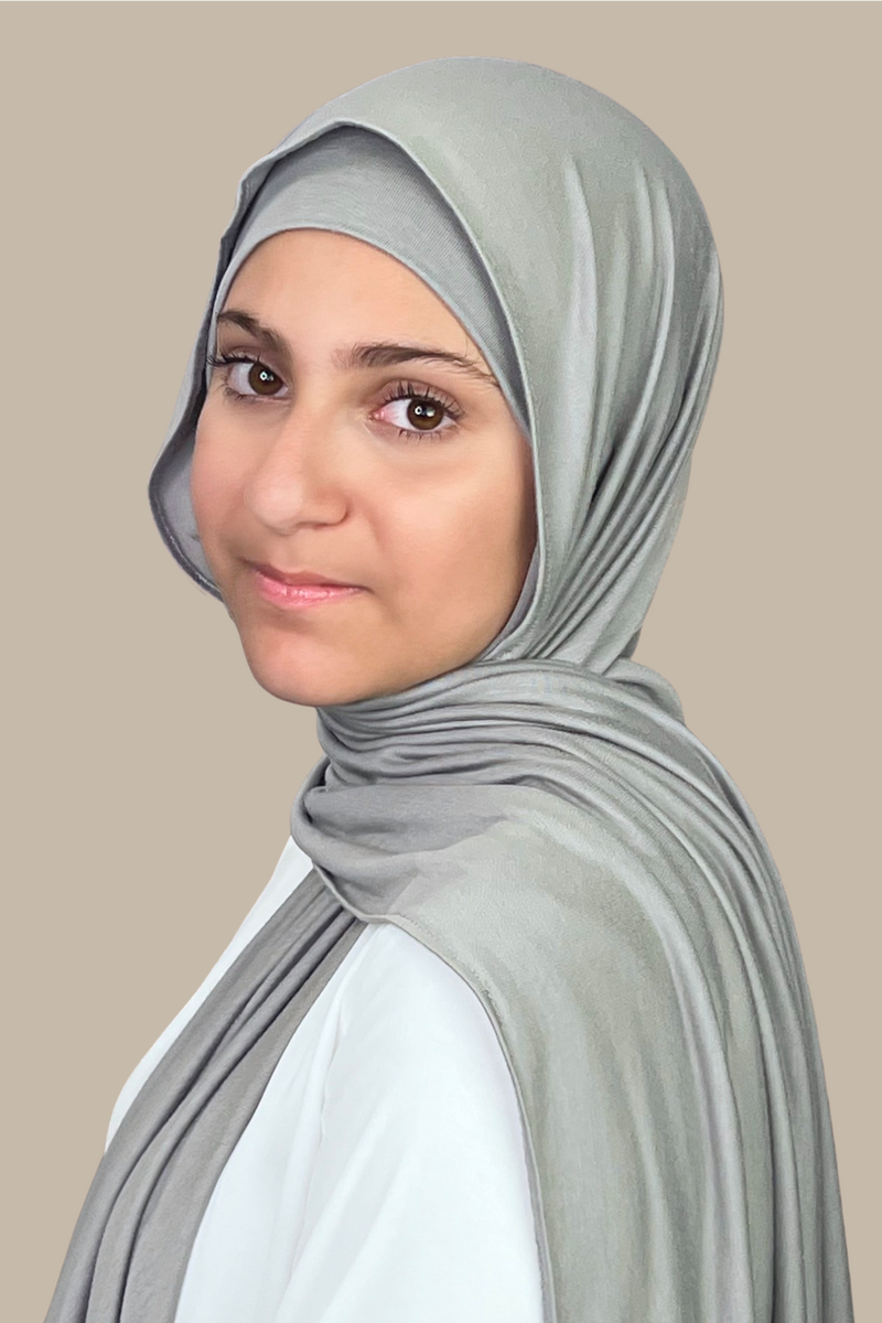 Modish Girl Premium Jersey Hijab-Chic Grey