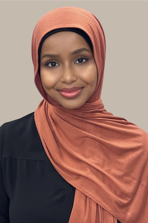 Classic Jersey hijab-Rust
