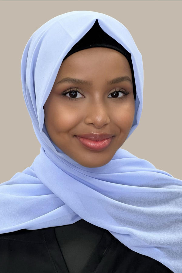 Classic Chiffon Hijab-Baby Blue