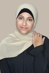 Modish Girl Luxury Chiffon Hijab-Vanilla
