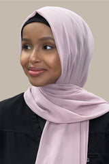 Luxury Chiffon Hijab-Barely Pink