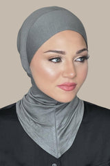 Premium Jersey Full Coverage Under scarf-Charcoal Grey
