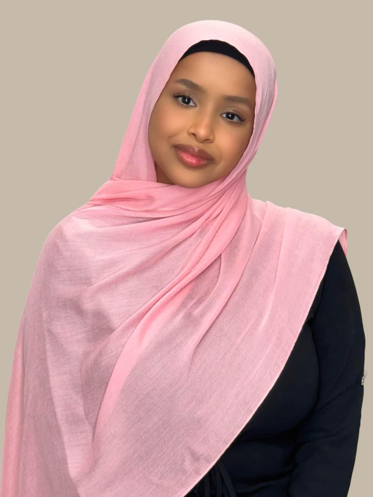 Cotton Modal Hijab-Bubblegum